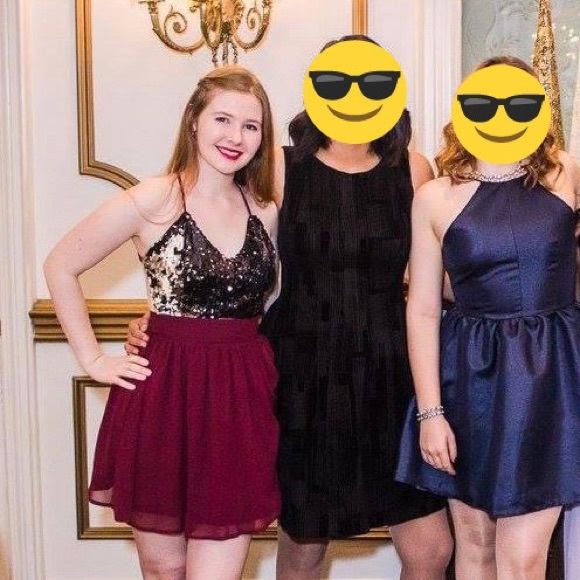 Open-back sequin semi-formal dress - Picture 4 of 4